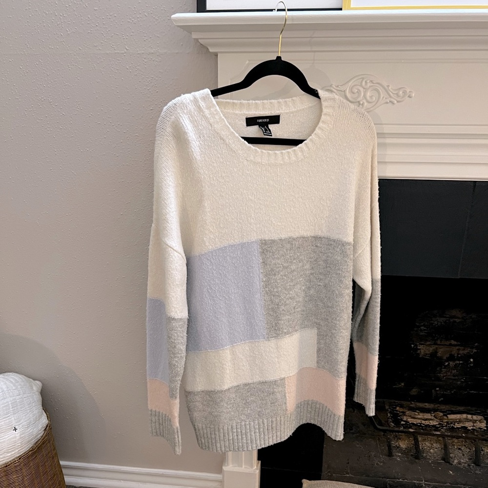 Color block sweater